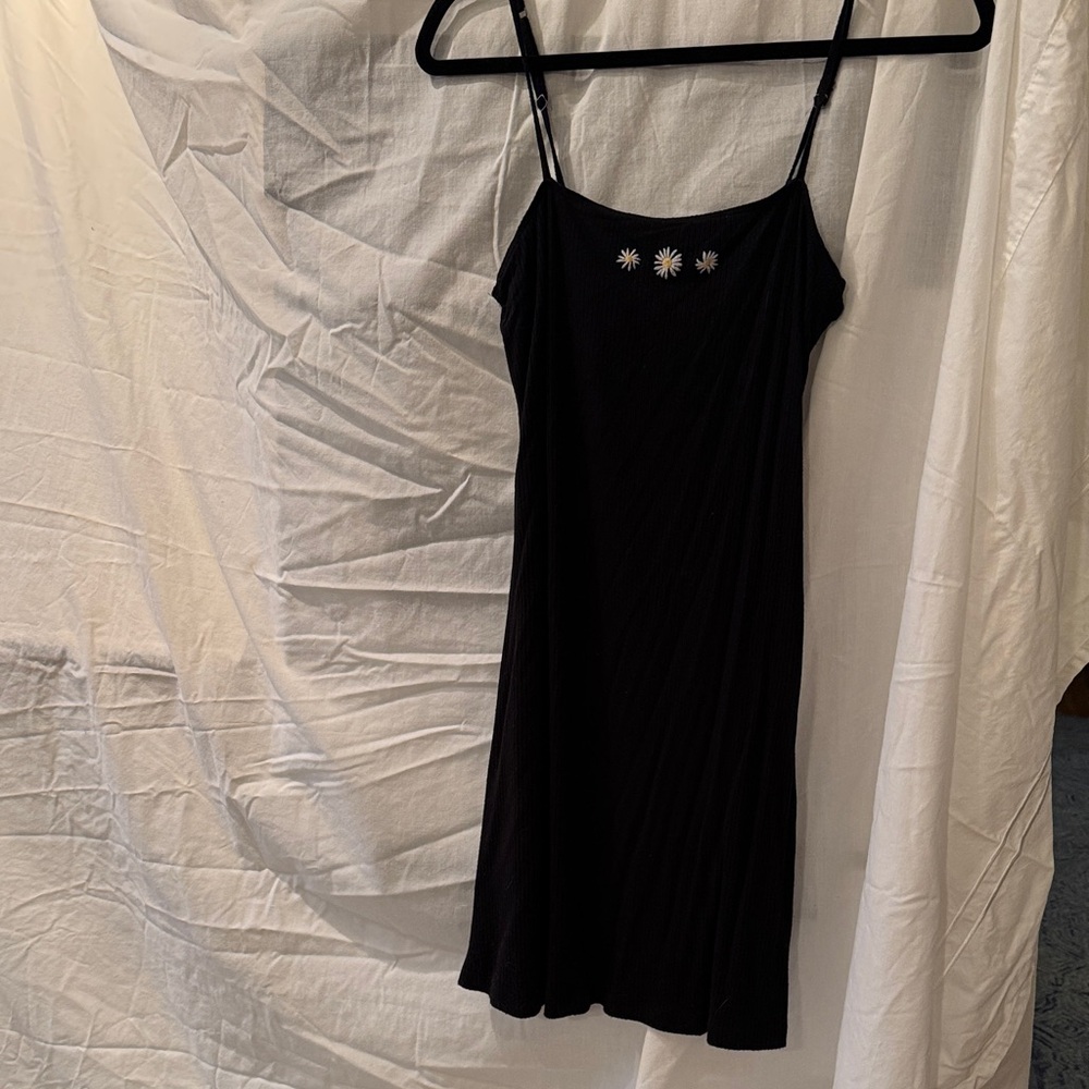 Hollister Elegant Black Spaghetti Strap Dress